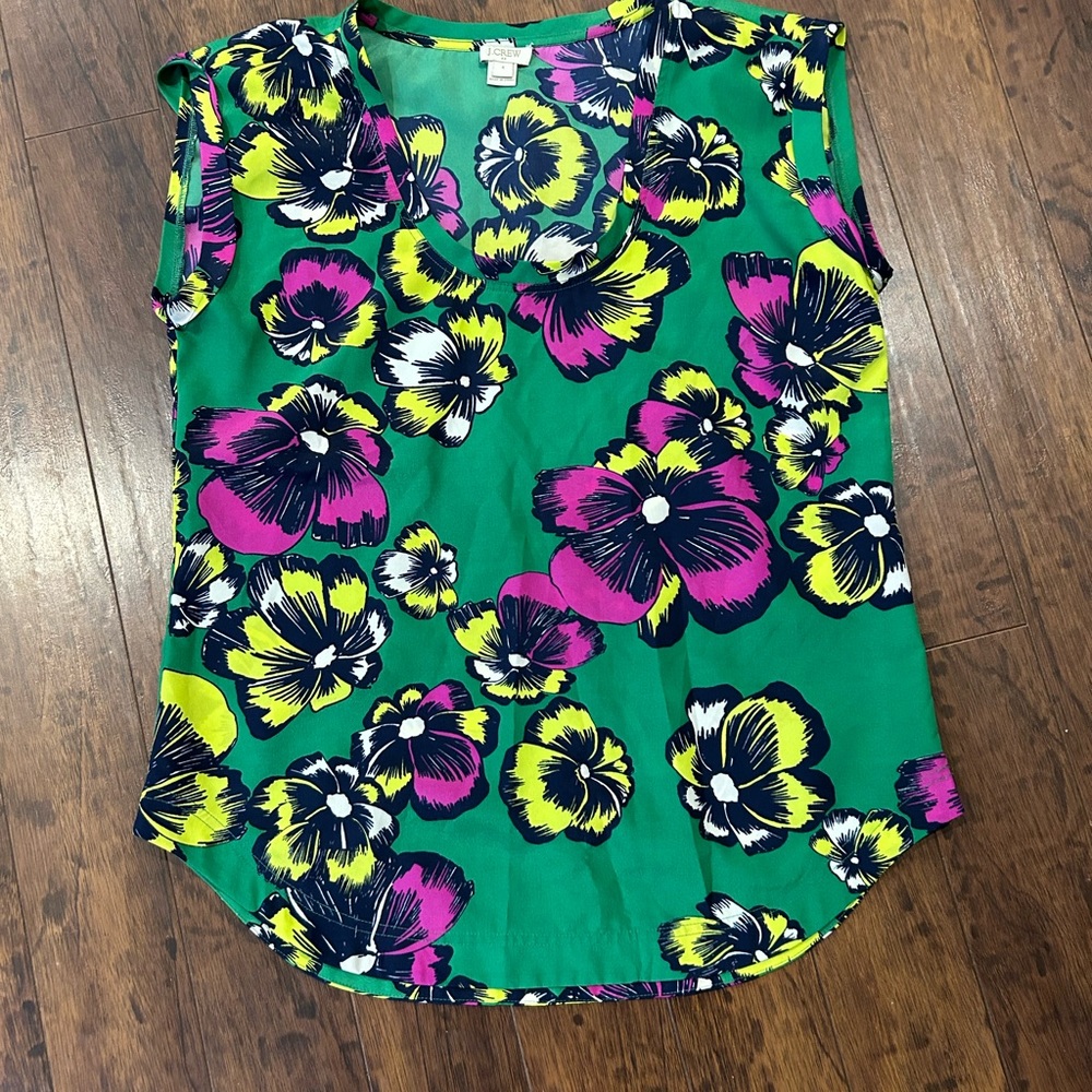 Jcrew floral blouse